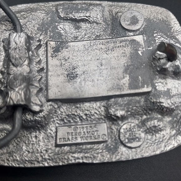 1985 Bergamot Brass Works Lady Liberty Belt Buckle Made in USA - Picture 9 of 10